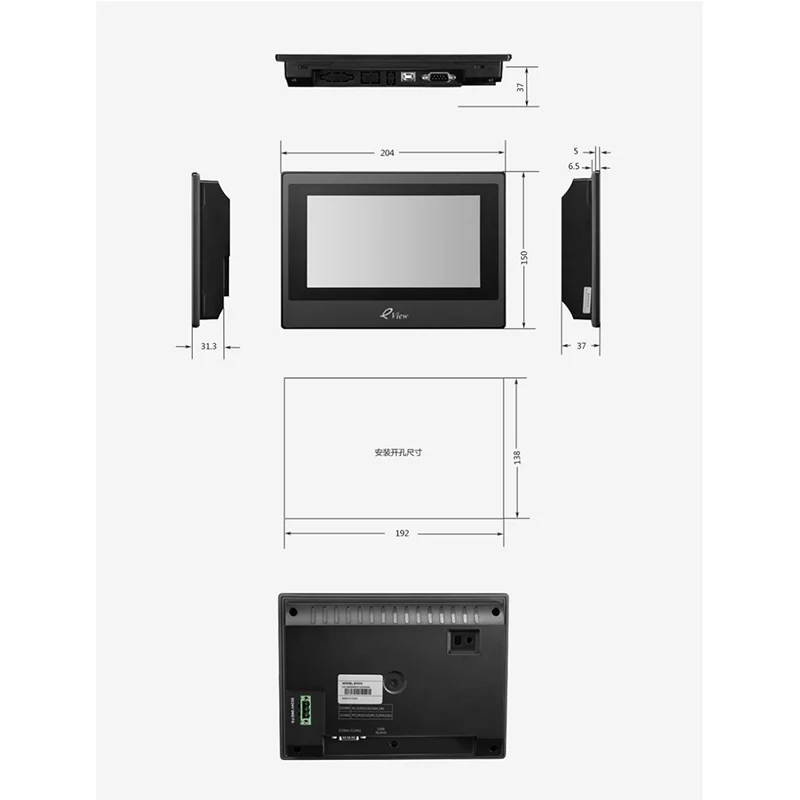 Новый оригинальный сенсорный экран Kinco EW eviet070 HMI 7 дюймов 800*480 USB-хост интерфейс