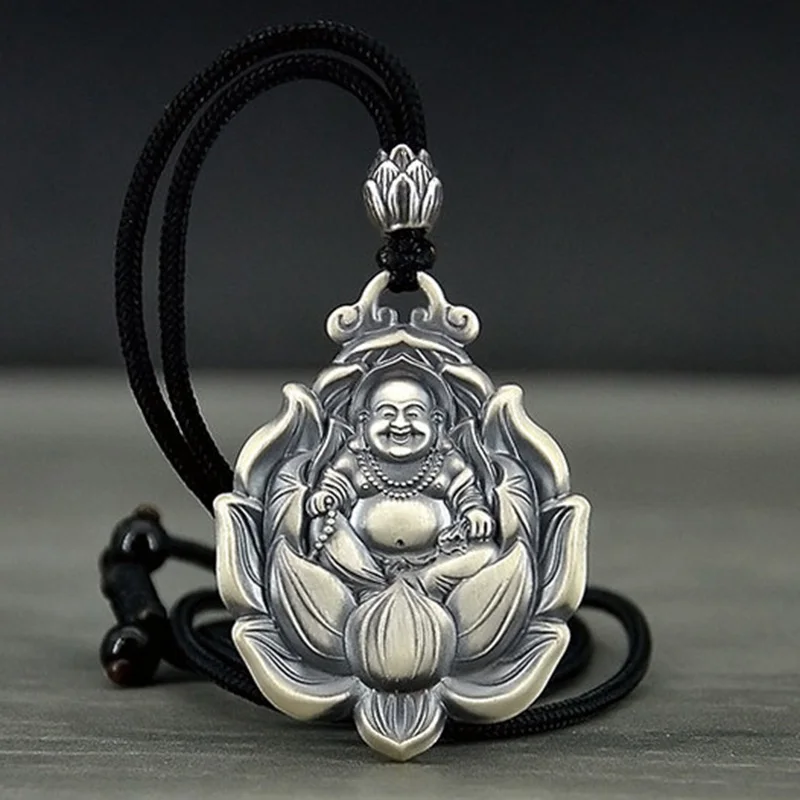 Новинка гуанинь Лотос Maitreya Будда твердый кулон переводное счастливое удачу и зло