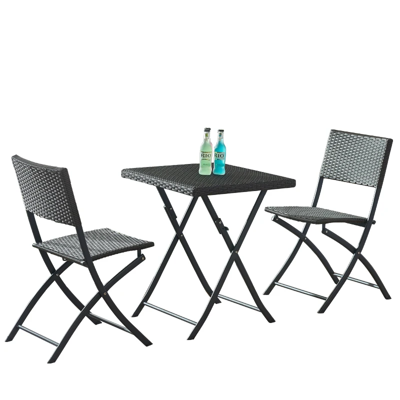 Садовый столик для отдыха журнальный Железный Складной стол со стульями | Мебель