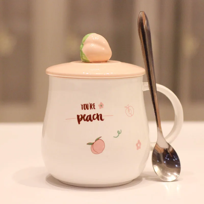 Милый Керамика чашка мультяшная Кружка Творческий Стекло большой Ёмкость кружка