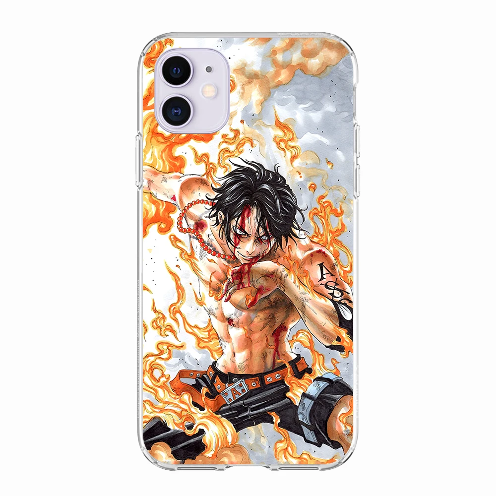 

One Piece Phone Case For iPhone 11 Case 11 12 Pro Max mini X XR XS MAX 7 8 6 6s Plus 5 5S SE Soft TPU Cover Funda Coque Luffy