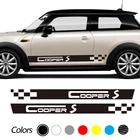 Автомобильный длинной стороне полосатые наклейки для Mini Cooper R56 R57 R58 R50 R52 R53 R59 R61 Countryman R60 F60 F55 F56 F54 аксессуары 2 шт.