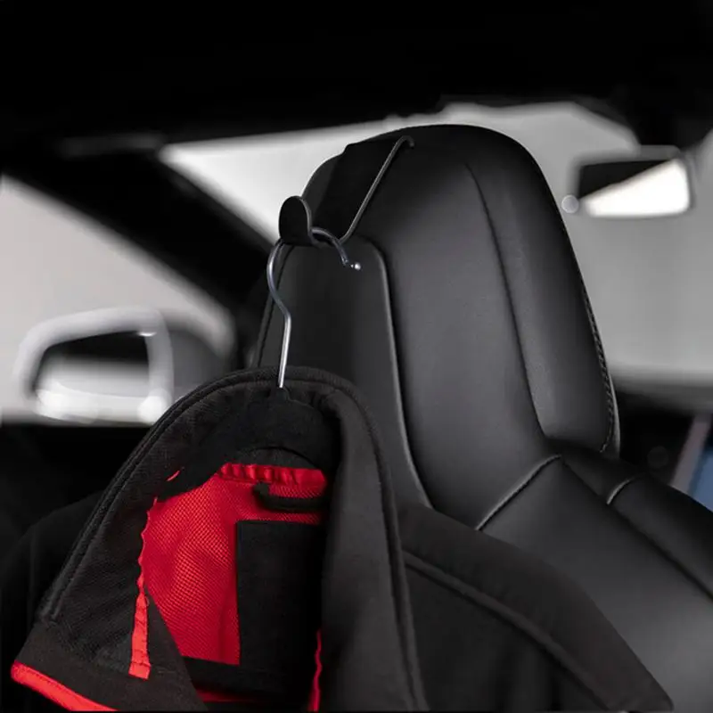 

Durable Aluminum Coat Hook Seat Headrest Clothes Hanger Seatback Suit Holder for Tesla Model S X Auto Interior Accessories New