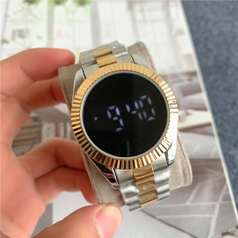 

l pulseira de aço inoxidável luxo automático à prova dwaterproof água relógio mecânico para homem daytona noob aaa réplica ouro