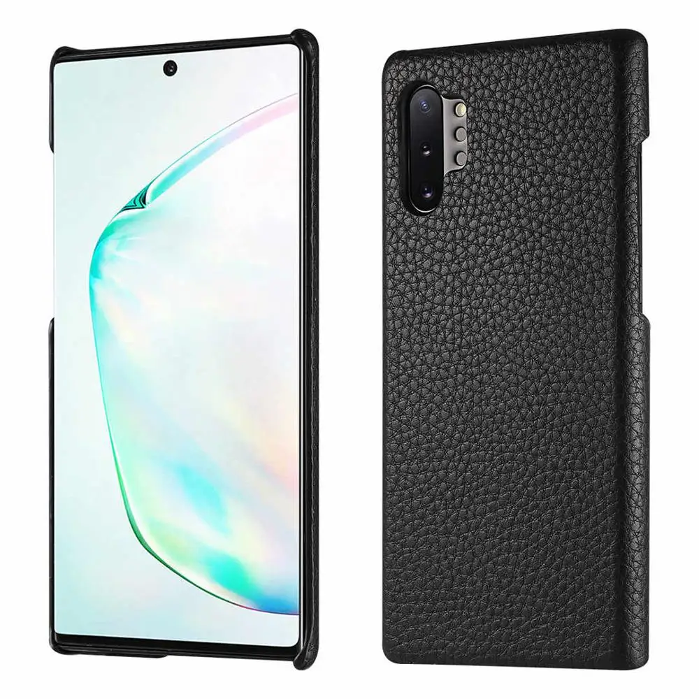 Новейший чехол из натуральной кожи для телефона Samsung Galaxy Note10 Plus 5G 9 8 S10 S9 S8 задняя
