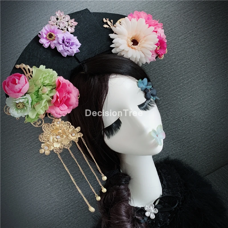 Шляпа китайской древней династии Цин шляпа принцессы головной убор в стиле