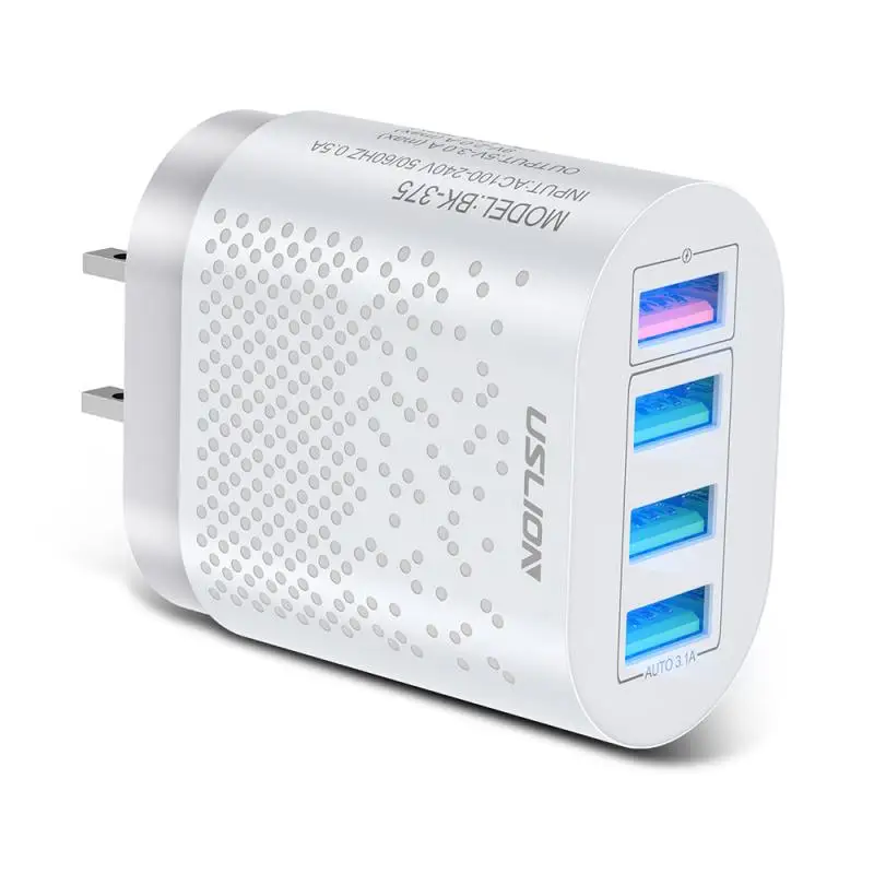 

QC 3.0 Fast Wall Charger US EU Plugs 48W Quick Charger 3.0 USB Charger for Samsung A50 A30 iPhone 7 8 Xiaomi mobile Phone Tablet