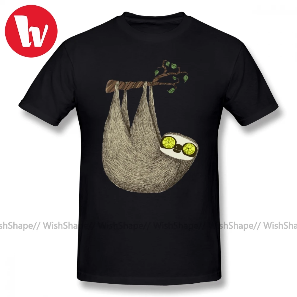 Hypnotic футболка Hypno с рисунком Ленивца мужская повседневная мультяшным принтом