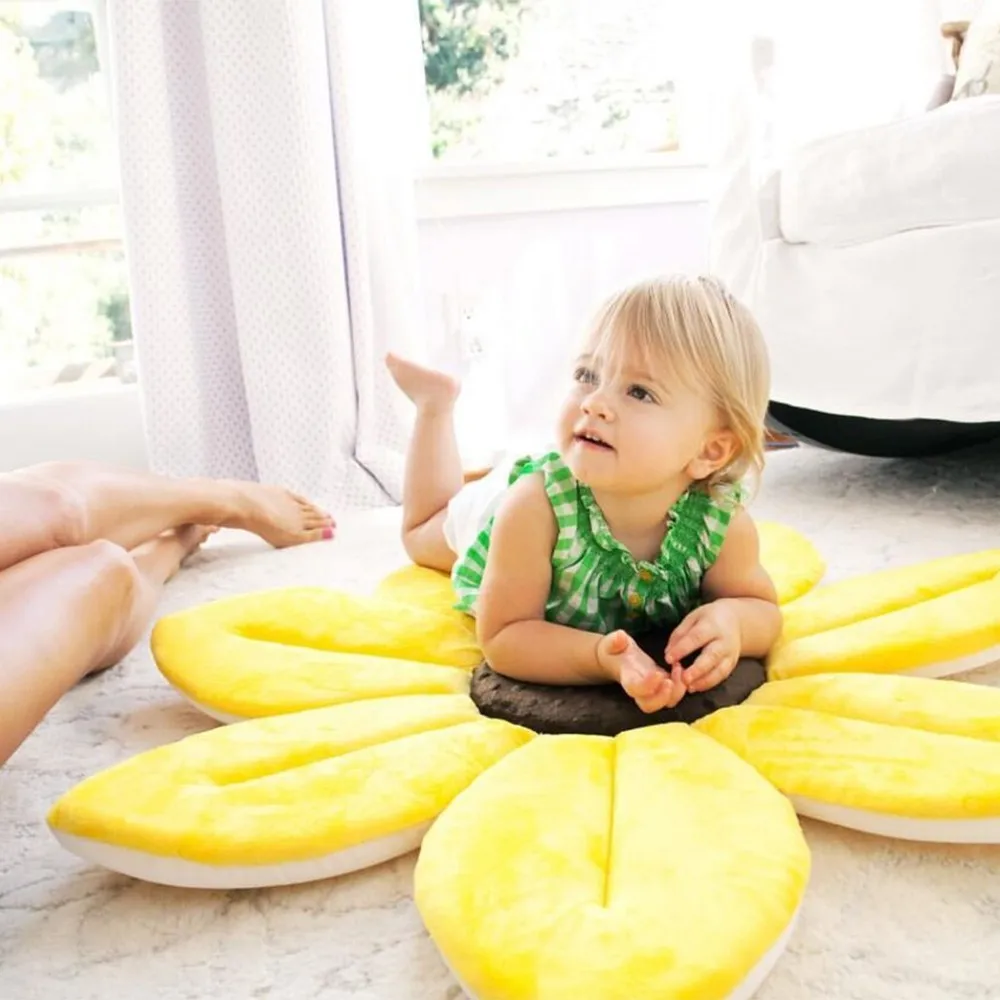 Baby Shower Blooming Flower Newborn Bathtub Foldable Lotus shape Cushion skin Bath pad portable bath tub Soft Seat Play mat