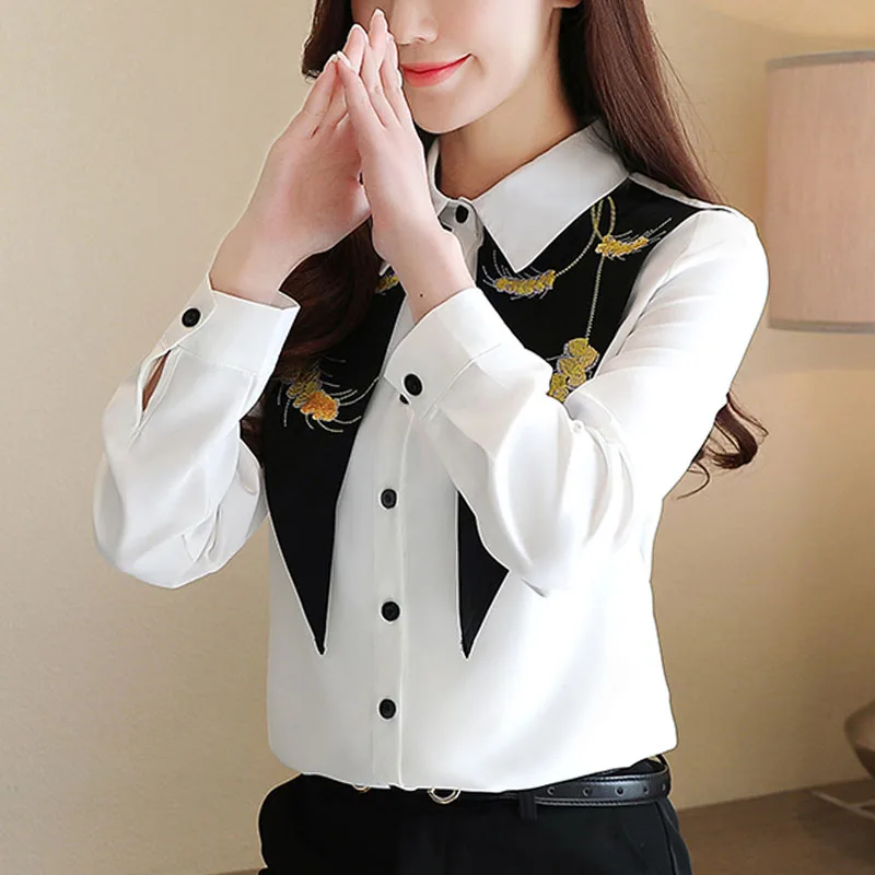 Женская блузка 2020 корейская модная женская одежда женские топы с длинным рукавом
