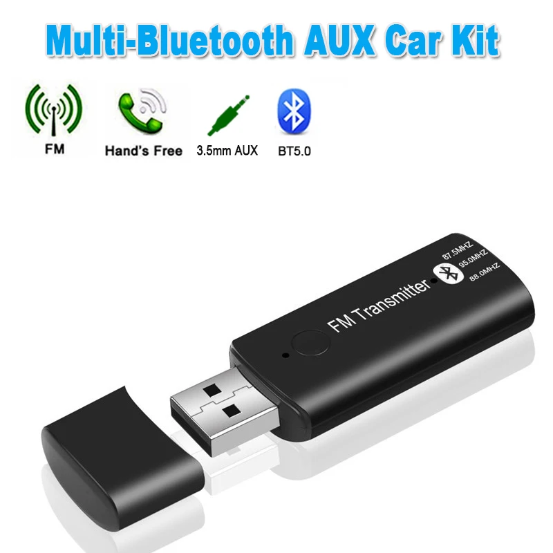 FM-трансмиттер автомобильный с USB-портом и поддержкой Bluetooth 3 5 мм | Автомобили