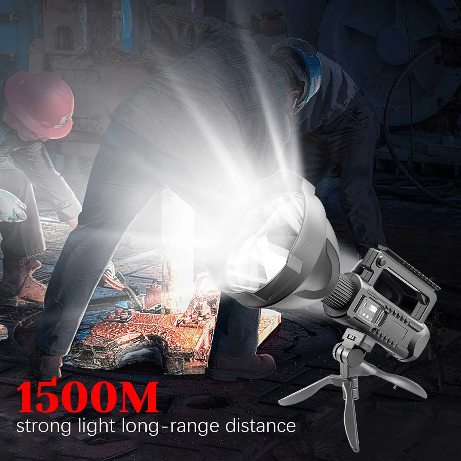 Мощный светодиодный фонарик P50 портативный прожектор с зарядкой от USB