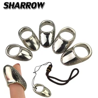 1pc archery thumb guard shooting ring finger guard hunting protective gear outdoor hunting shooting bow and arrow accessories