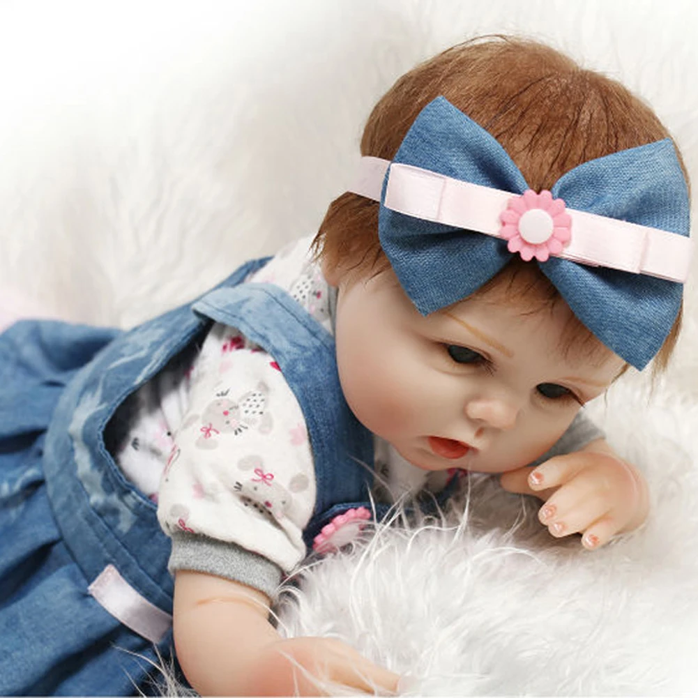 

NEW 42CM Baby Reborn Doll 17 Inch Realistic lifelike Newborn Babies Doll Toy For Girls Toddler Blue Eyes Reborn Birthday Present