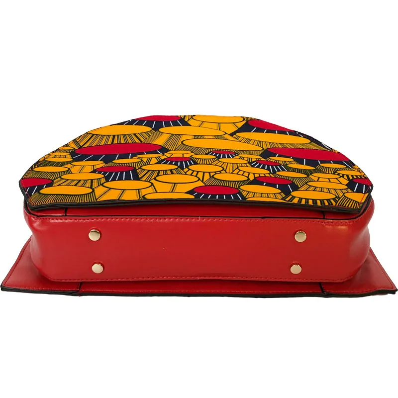 Лидер продаж сумочка из вощеной ткани и набор 6 ярдов одинаковый с сумкой для