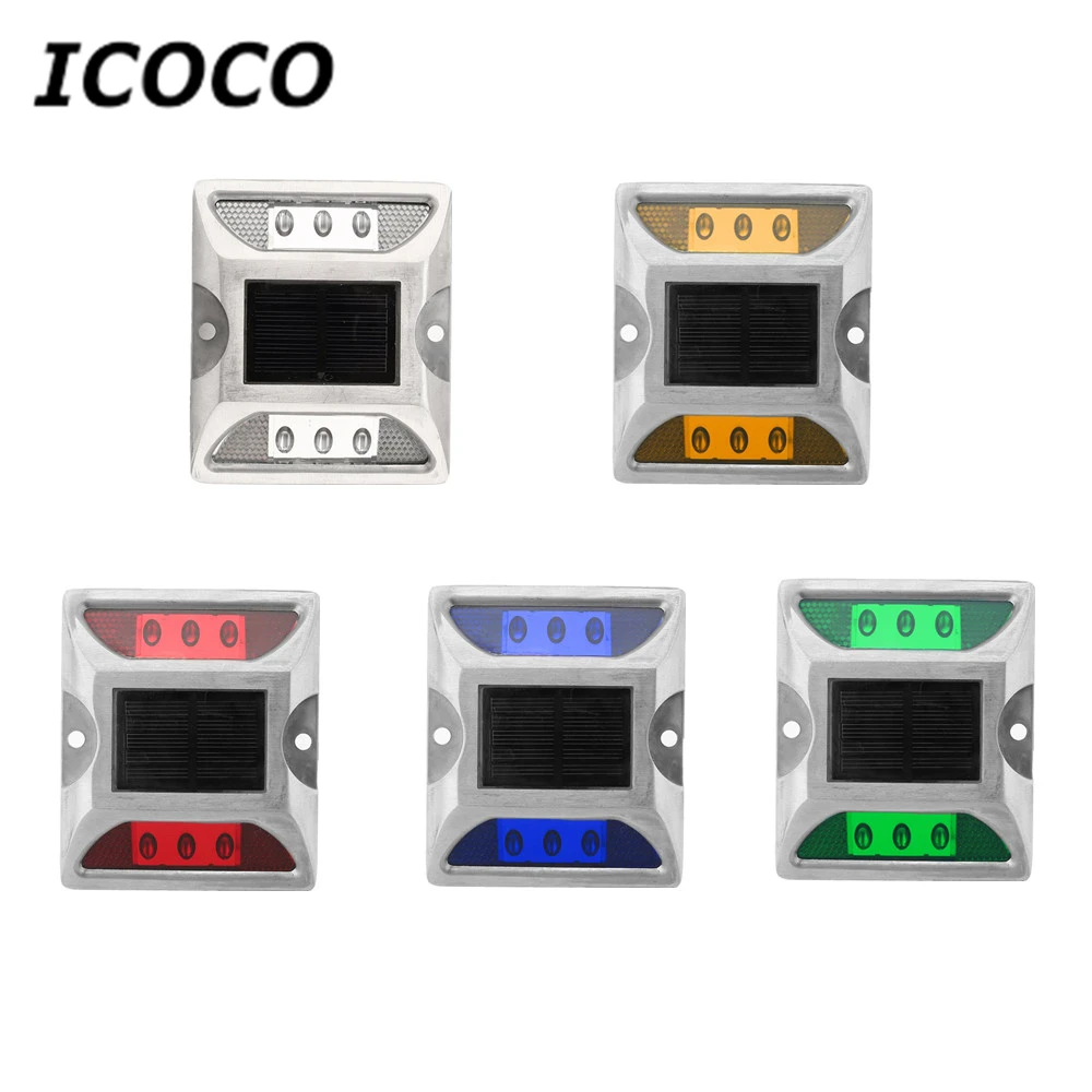 ICOCO Solar Spike Lights Cast Energy Saving LED Highlight High Resistance Waterproof Road Lighting Tips Light Wholesale Hot Sale | Лампы и