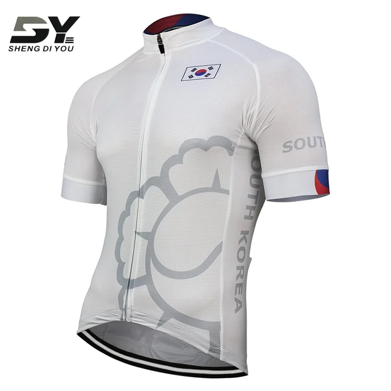Корейские командные мужские велосипедные Джерси с коротким рукавом