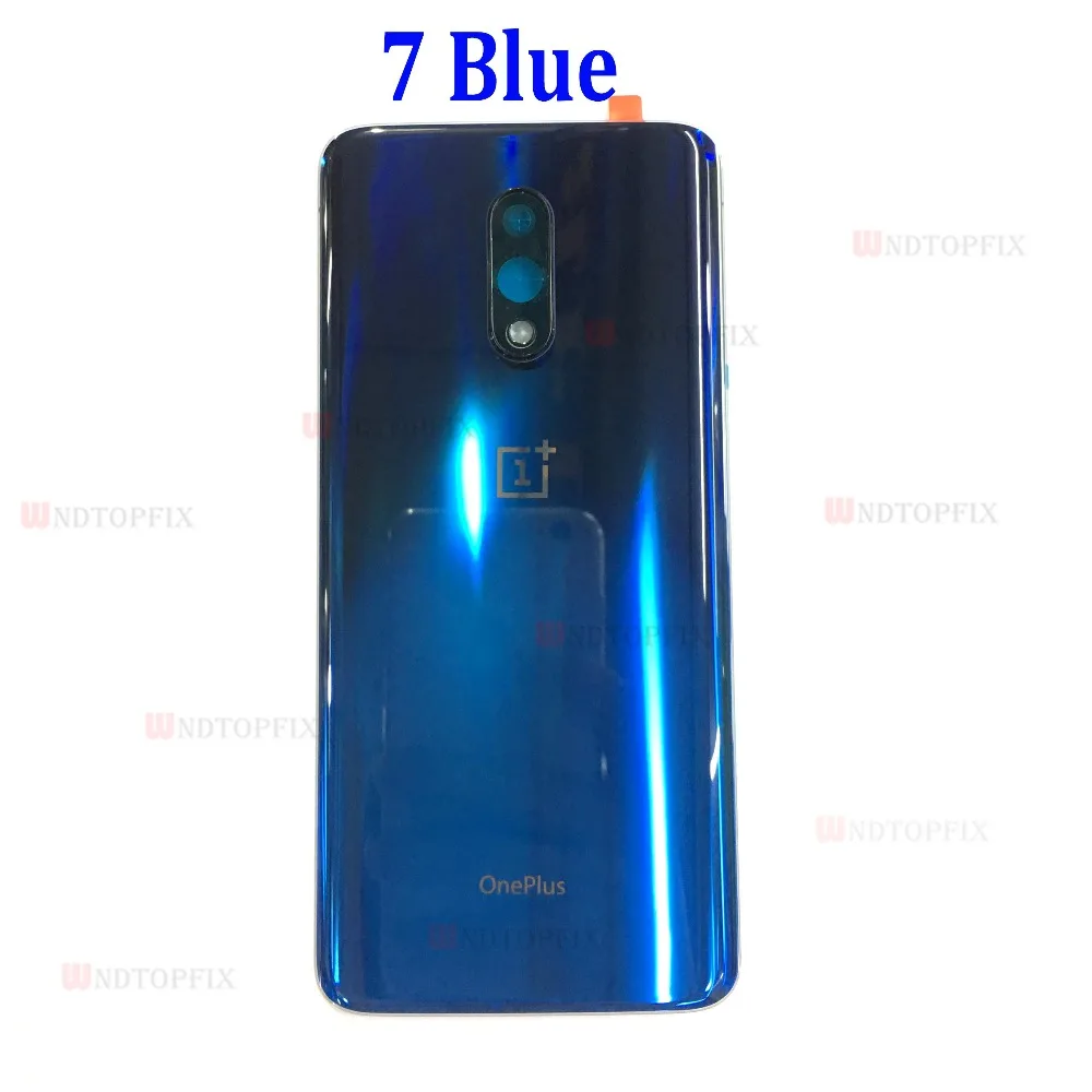 Оригинальное стекло для OnePlus 6 6T Задняя Крышка батарейного отсека дверь задняя стекло Oneplus 7 Pro Крышка батарейного отсека 1+ 6T корпус чехол+ объектив камеры