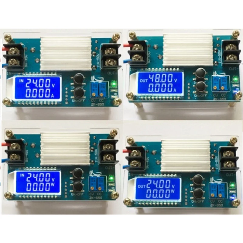 hot dc dc 9 45v to 10 50v 5a step up power supply module adjustable boost adapter cvcc converter lcd display with case free global shipping