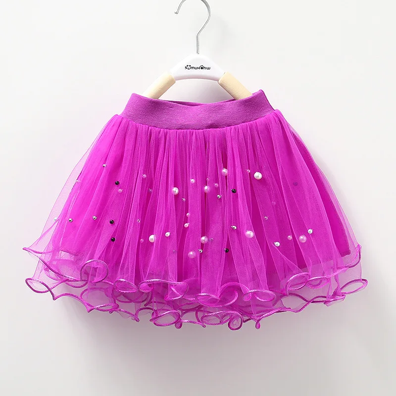 

New Baby Girls Tutu Skirt Pettiskirt Tulle Ballerina Pom Pom Princess Dress Children Clothing Pettiskirt Girl Clothes