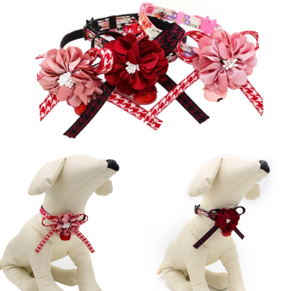 Кимоно в японском стиле с бантиком ошейник для кошки щенка мягкий удобный