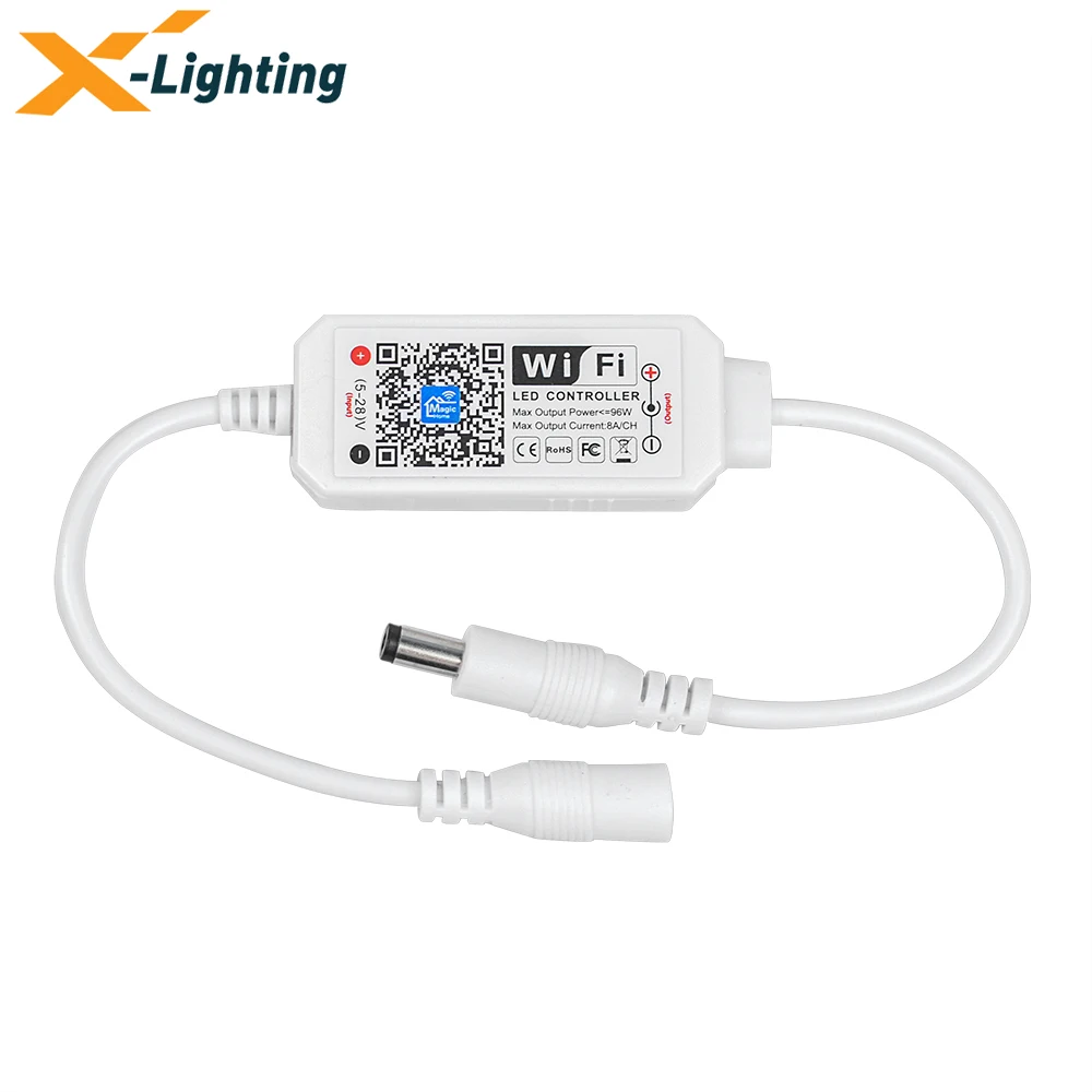 

Беспроводной светодиодный контроллер Magic Home, Wi-Fi 12 В, 24 В для одноцветной светодиодной ленты, RGB, RGBW, RGB, CCT