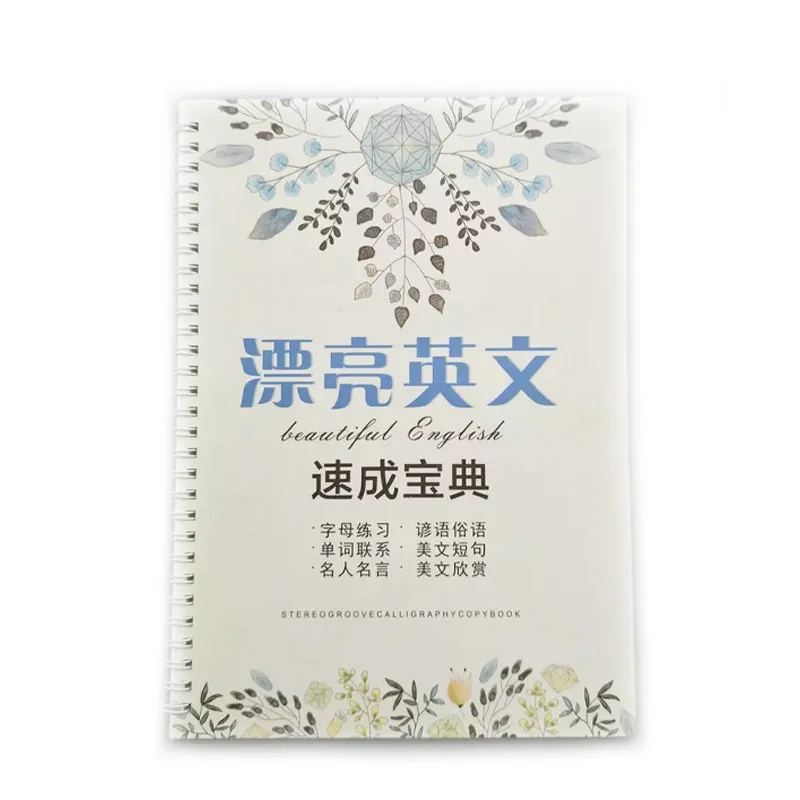 Китайское и английское круглое жесткое перо для тела копировальные книги