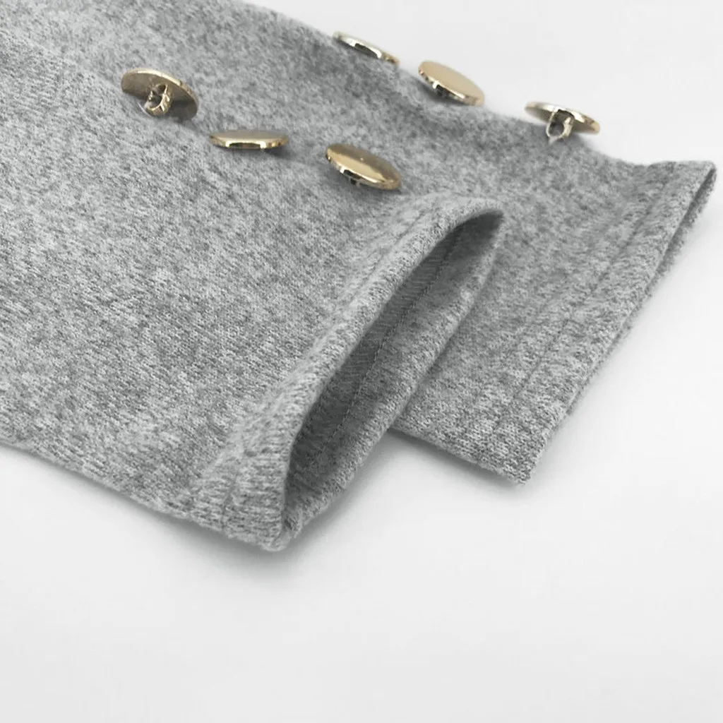 

Fashion Solid Off Shoulder Blouse Casual Winter Ladies Buttons Loose Bottom Tops Female Women Long Sleeve Shirt Blusas Pullover