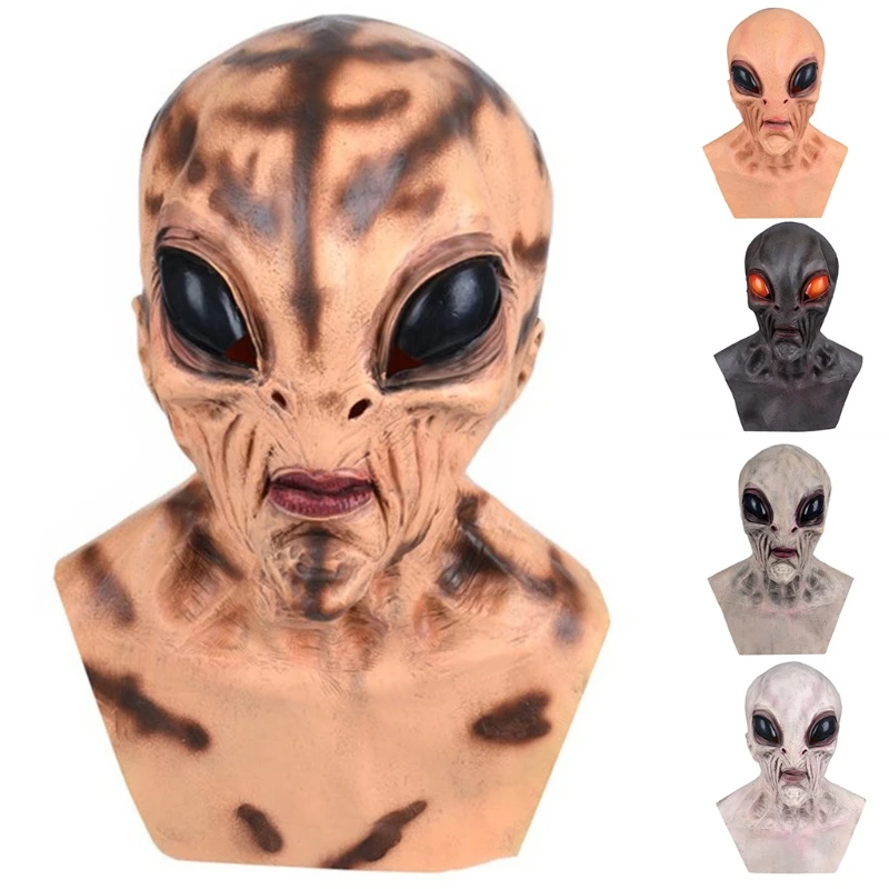 Страшная маска инопланетянина маскарадный костюм для Хэллоуина вечеринки ужас