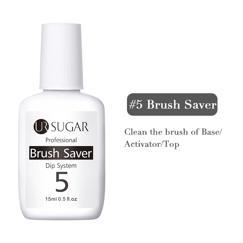5 Brush Saver Ur Sugar 5 мл флуоресцентный блеск Dip порошок для ногтей голографический градиентный французский пигмент погружающийся порошок для ногтей украшение для ногтей - Цвет: 5 Brush Saver