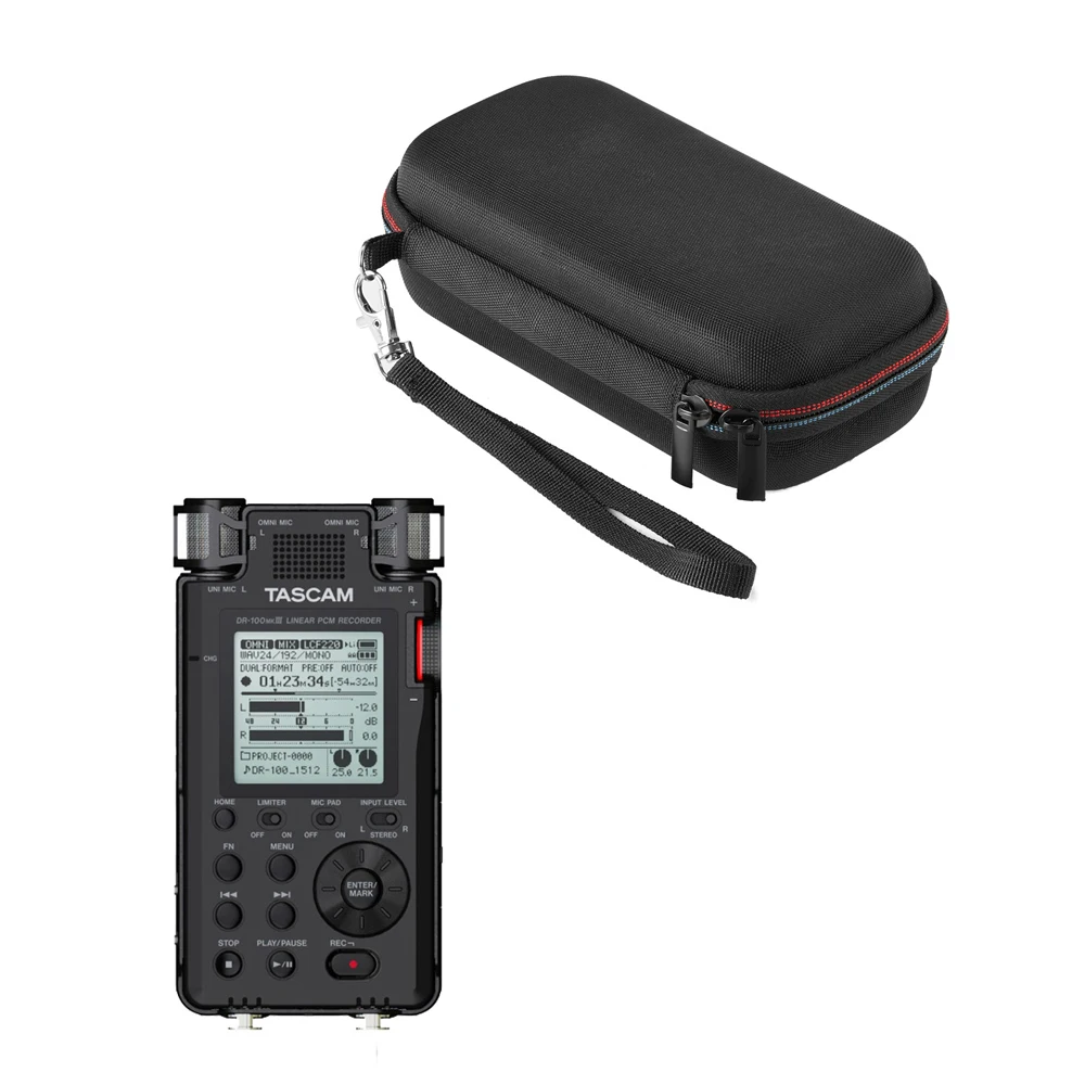 

Портативный переноски защиты чехол для хранения Чехол сумка для TASCAM DR-100MKIII DR-100MK 3 Регистраторы аксессуары