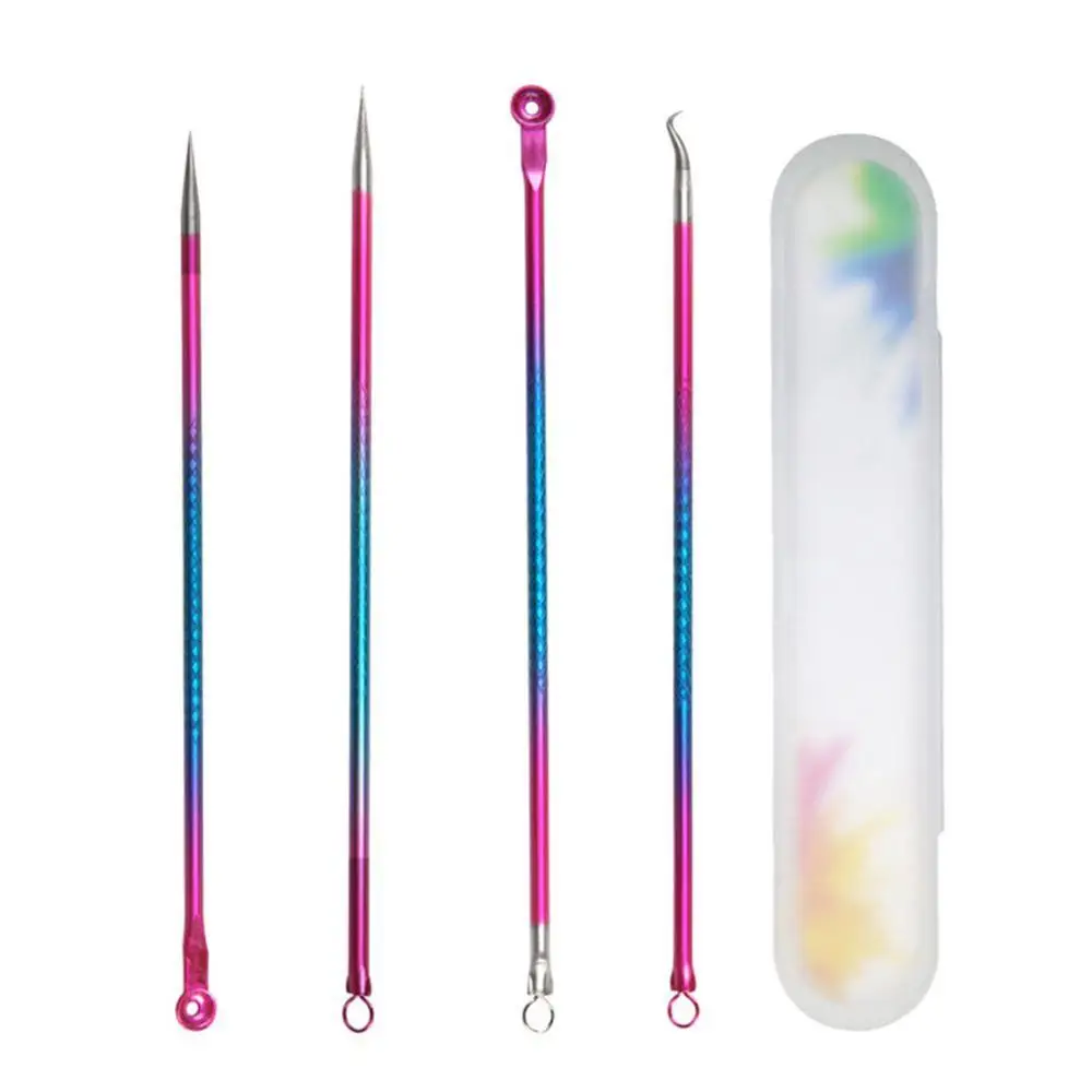 4 шт./компл. для удаления угрей акне иглы прыщей точечный инструмент камедонов