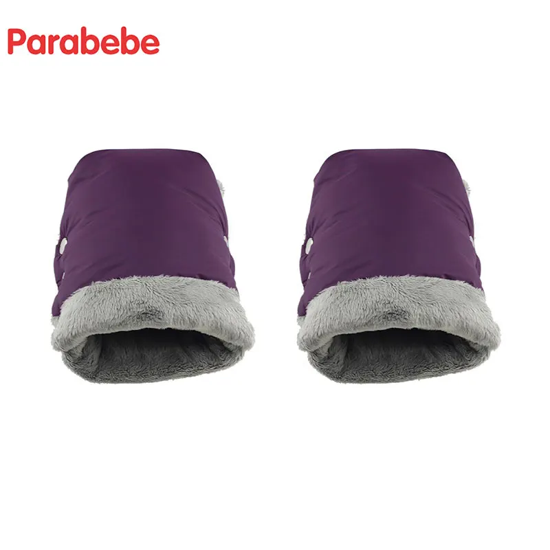 

Перчатки-варежки для мальчиков и девочек, коричневые, зимние, плотные, теплые, водонепроницаемые, для детской коляски