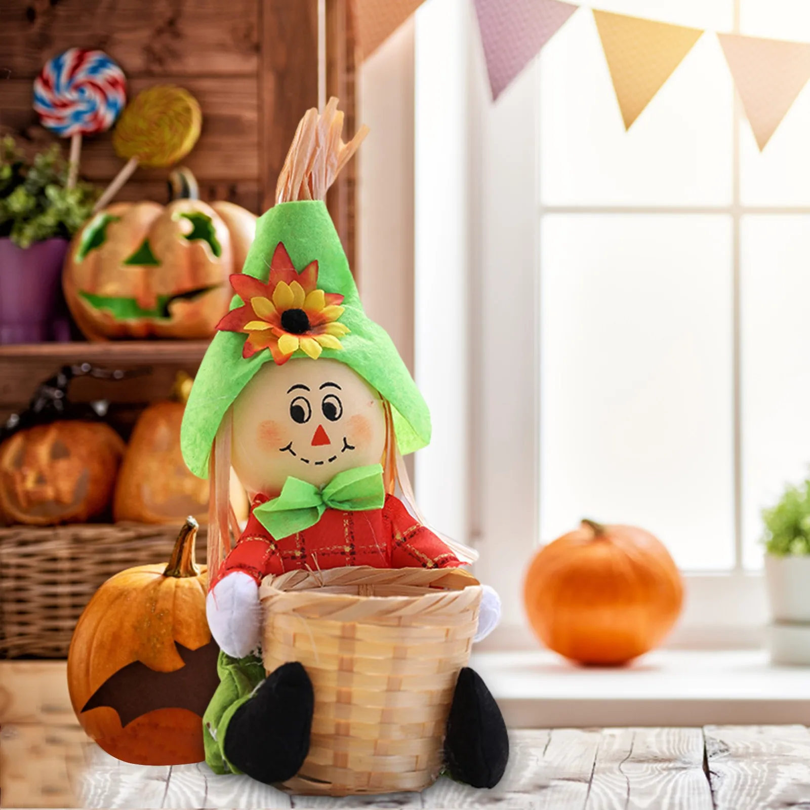 Украшение на Хэллоуин милая кукла-журавль дом с привидениями реквизит для бара