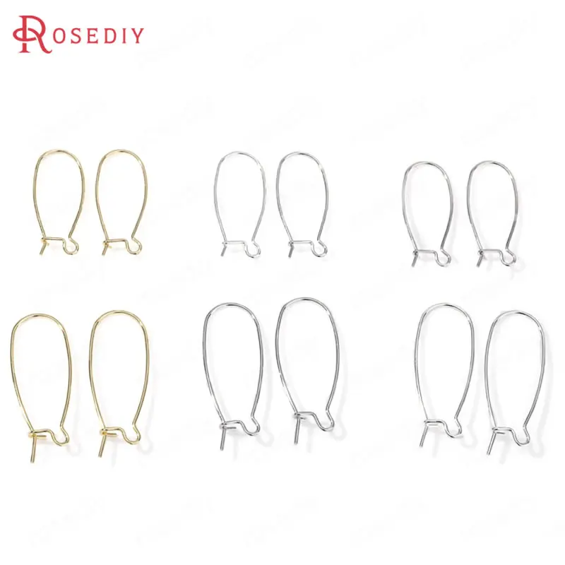 

(F313)10 pieces Height 25mm 33mm 24K Gold Color Plated Brass Earring Hook High Quality Diy Jewelry Findings Accessories