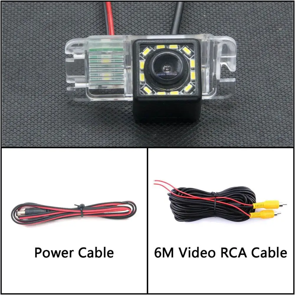 Camera Only 12 Светодиодный фонарь Автомобильная камера заднего вида для Ford Focus 2 Mondeo C-Max S-Max Galaxy Fiesta Kuga EcoSport водонепроницаемый парковочный резервный - Название цвета: Camera Only