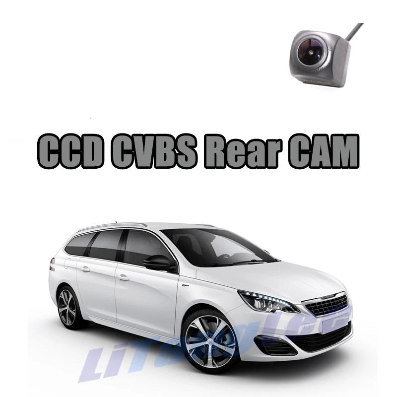 

Автомобильная камера заднего вида CCD CVBS 720P для Peugeot 308 2D Купе кабриолета 3D 5D, заднее ночное видение, водонепроницаемая парковочная резервная ...
