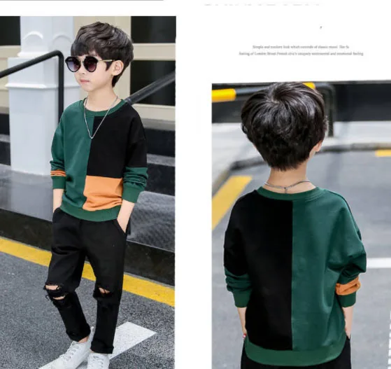 Толстовки для мальчиков одежда на весну и осень детская толстовка с капюшоном