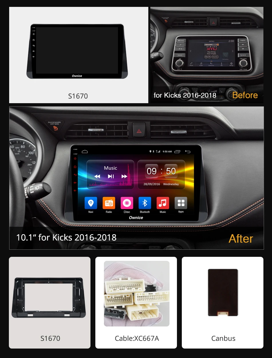 Ownice k3 k5 k6 Android 9 автомобильный dvd-плеер для NISSAN Kicks 2016 2017 2018 мультимедиа Авто Стерео
