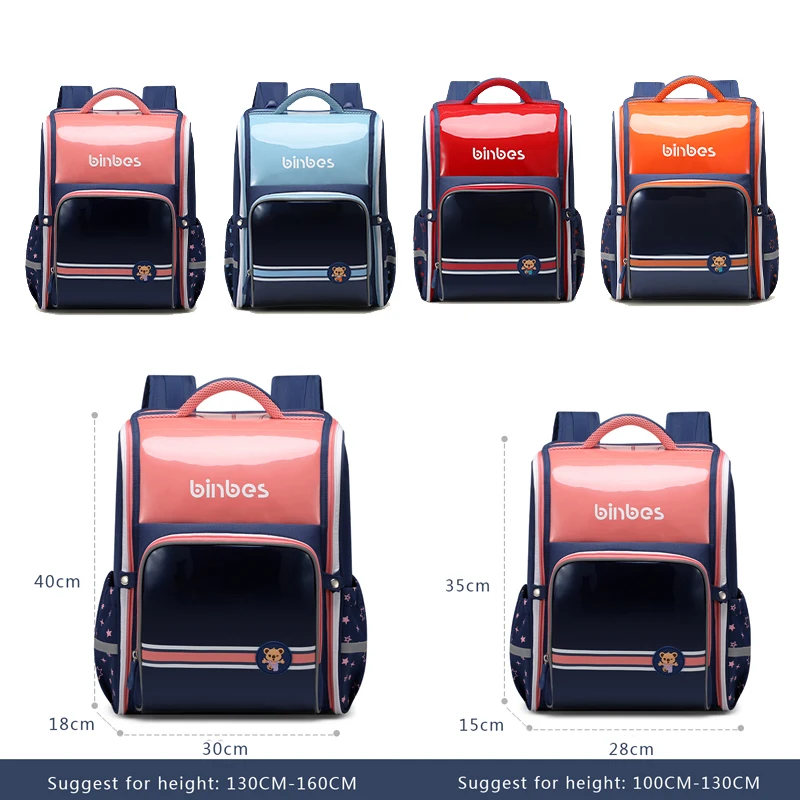 SUN EIGHT PU Leather School Bags Anti-gravity Straps Backpack For Kid Orthopedic Schoolbag Mochila Infantil
