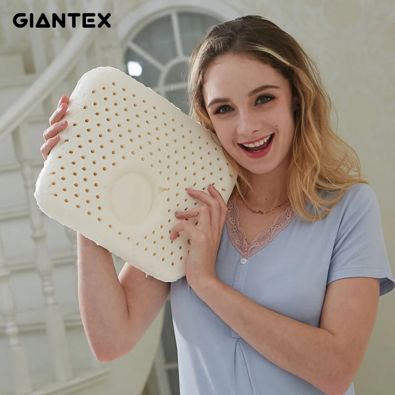 GIANTEX латексная подушка Массажная подушка для сна Ортопедическая подушка kussens Oreiller Almohada Шейная подушка с памятью