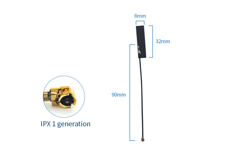 10 шт./лот 433 МГц FPC WiFi антенна 2dBi IPX интерфейс TX433-FPC-3208 50 Ом всенаправленная LoRa радио
