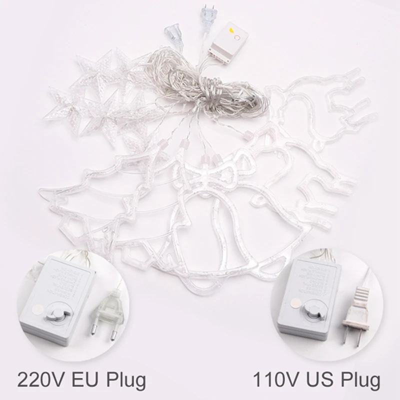 Рождественские украшения для дома большая светодиодная гирлянда подвесная