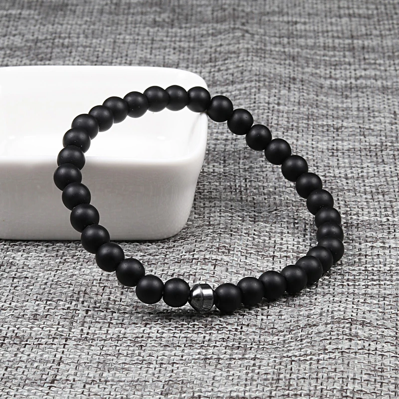 Новый 6 мм бисерные браслеты шарма паве ЧР Корона шар гематит крест из