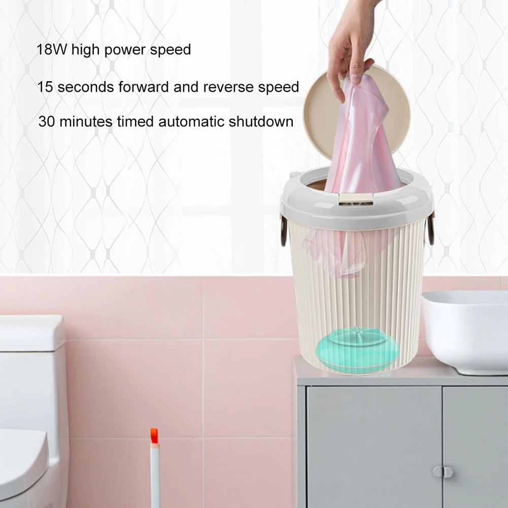 

8L 18W 5V Mini USB Powered Portable Desktop Laundry Washer Ultrasonic Clothes Washing Machine 30x24x24cm