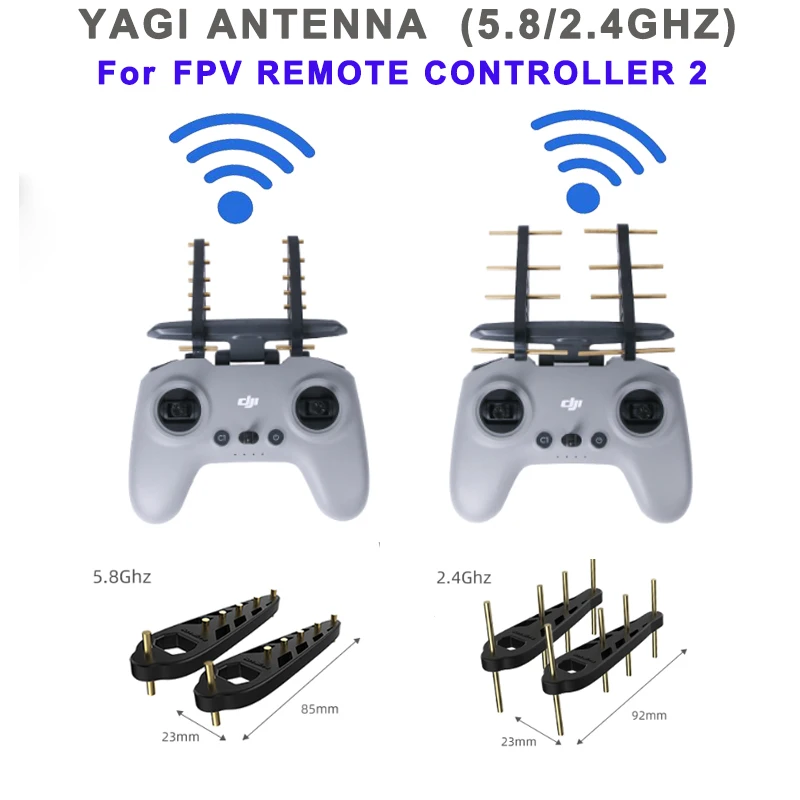 

Пульт дистанционного управления, антенна Yagi, аксессуары для DJI FPV усилителя сигнала, усилитель диапазона 2,4/5,8 ГГц, силиконовый усилитель сигнала