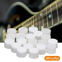 20pcsset guitar dots solid wear resistant white color exquisite fresh 3 sizes guitar fretboard dots for ukulele