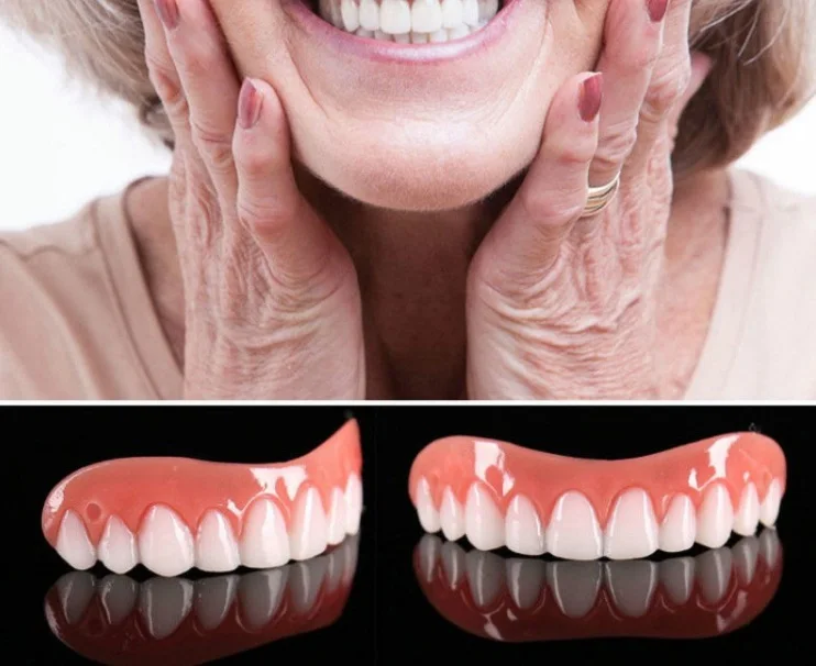 2 комплекта/4 шт зубные верхней и нижней искусственных зубов идеальный улыбка с