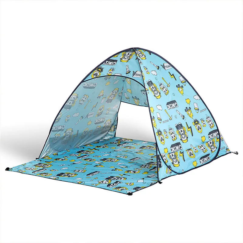 2 PeopleDouble Слои на открытом воздухе палатки Автоматическая Пляжная палатка защиты