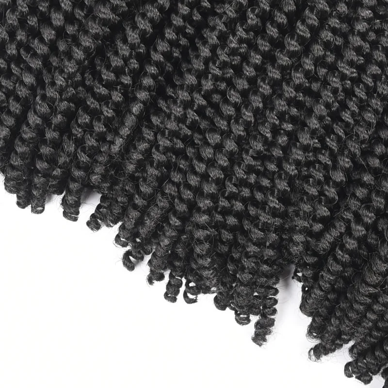 8 дюймов вязанные крючком косички Омбре весна крученые волосы канекалон